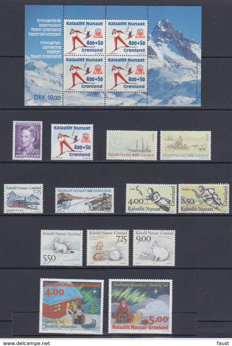 1994 **/(Sans Charn,MNH, Postfris)    Yv. 231/43    Mi. 243/55 (13v.+ Block) - Années Complètes