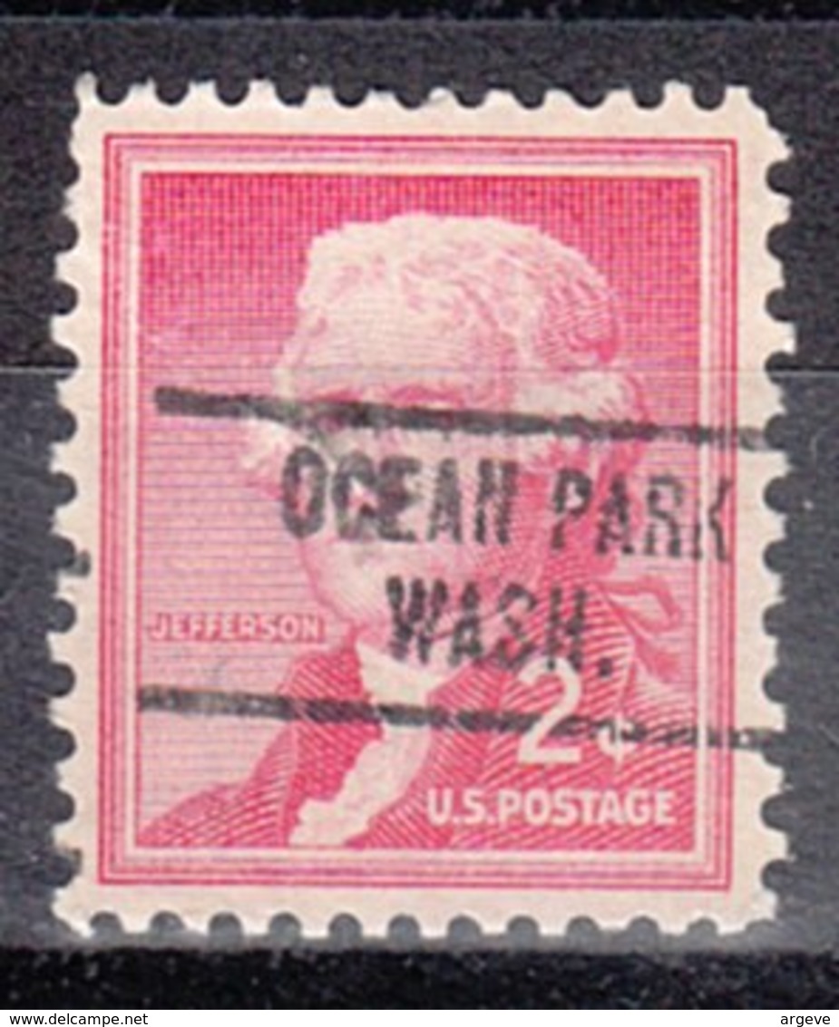 USA Precancel Vorausentwertung Preo, Locals Washington, Ocean Park 734 - Preobliterati