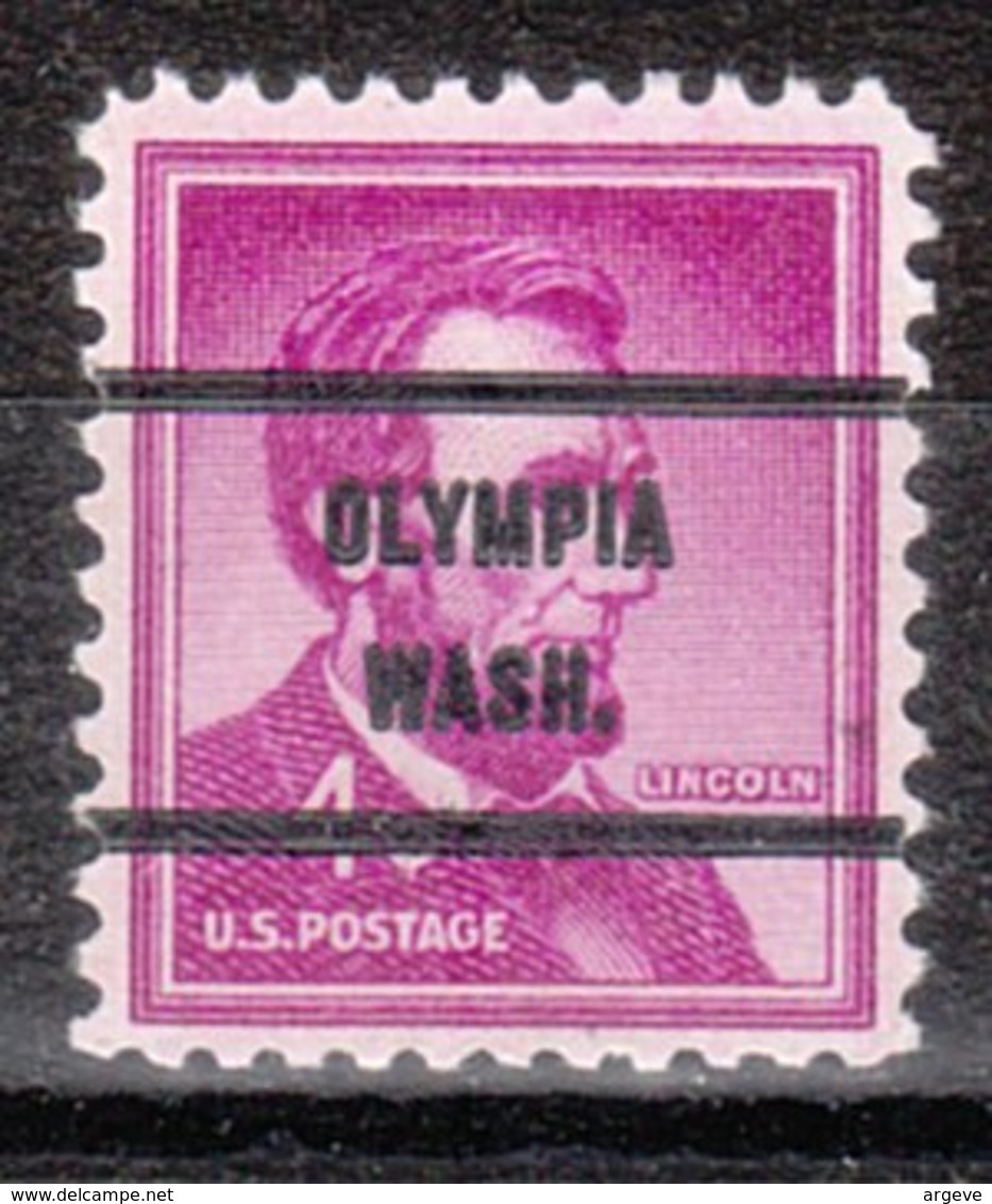 USA Precancel Vorausentwertung Preo, Bureau Washington, Olympia 1036-71 - Vorausentwertungen