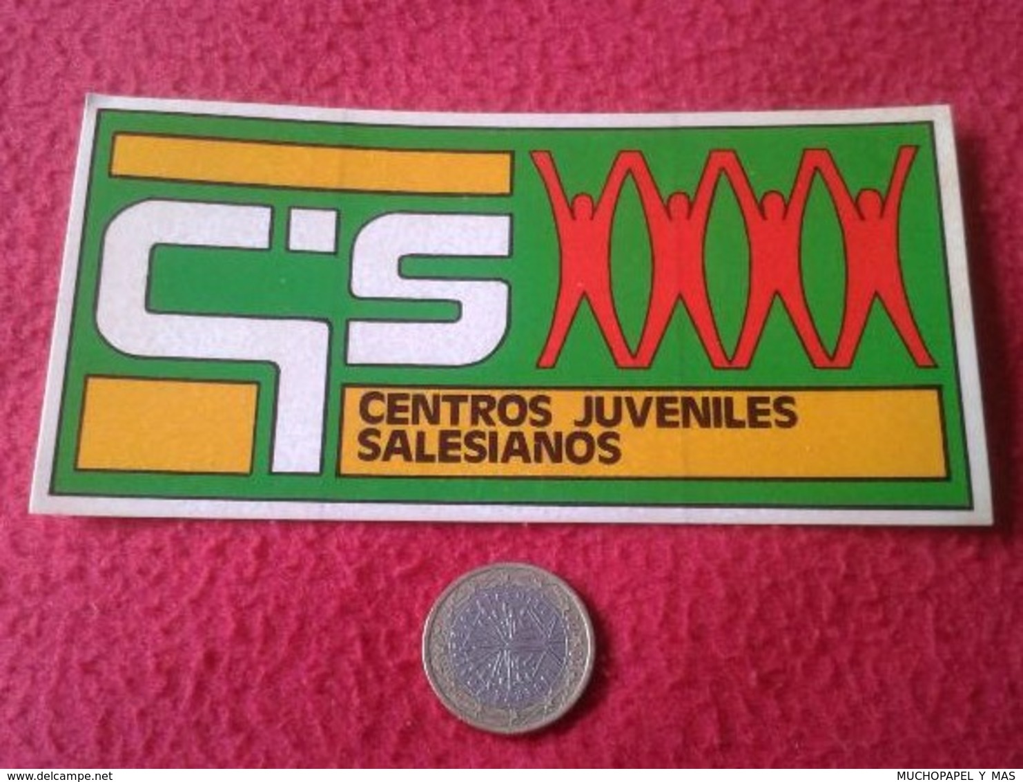 PEGATINA ADHESIVO STICKER RELIGIOSA MOVIMIENTO RELIGIOSO CENTROS JUVENILES SALESIANOS MOVIMIENTOS RELIGIOSOS SALESIANO - Pegatinas