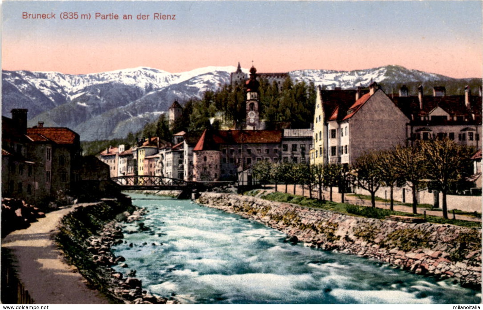 Bruneck - Partie An Der Rienz (1074) * 31. 1. 1918 - Sonstige & Ohne Zuordnung