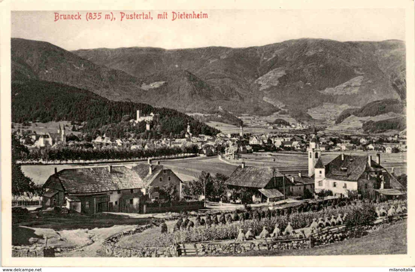 Bruneck, Pustertal, Mit Dietenheim (42361) * Karte Von 1912 * 31. 1. 1918 - Sonstige & Ohne Zuordnung