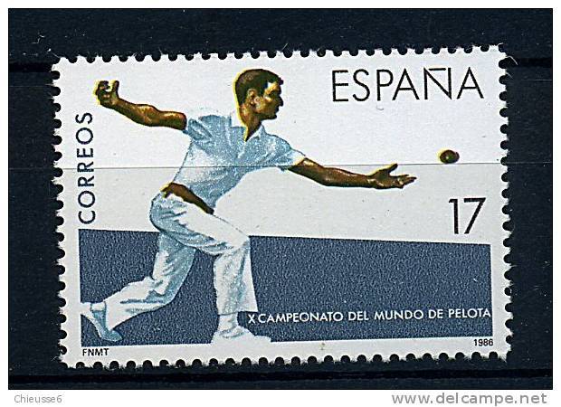 Espagne ** N° 2474 - Championnats Du Monde De Pelote Basque - Unused Stamps