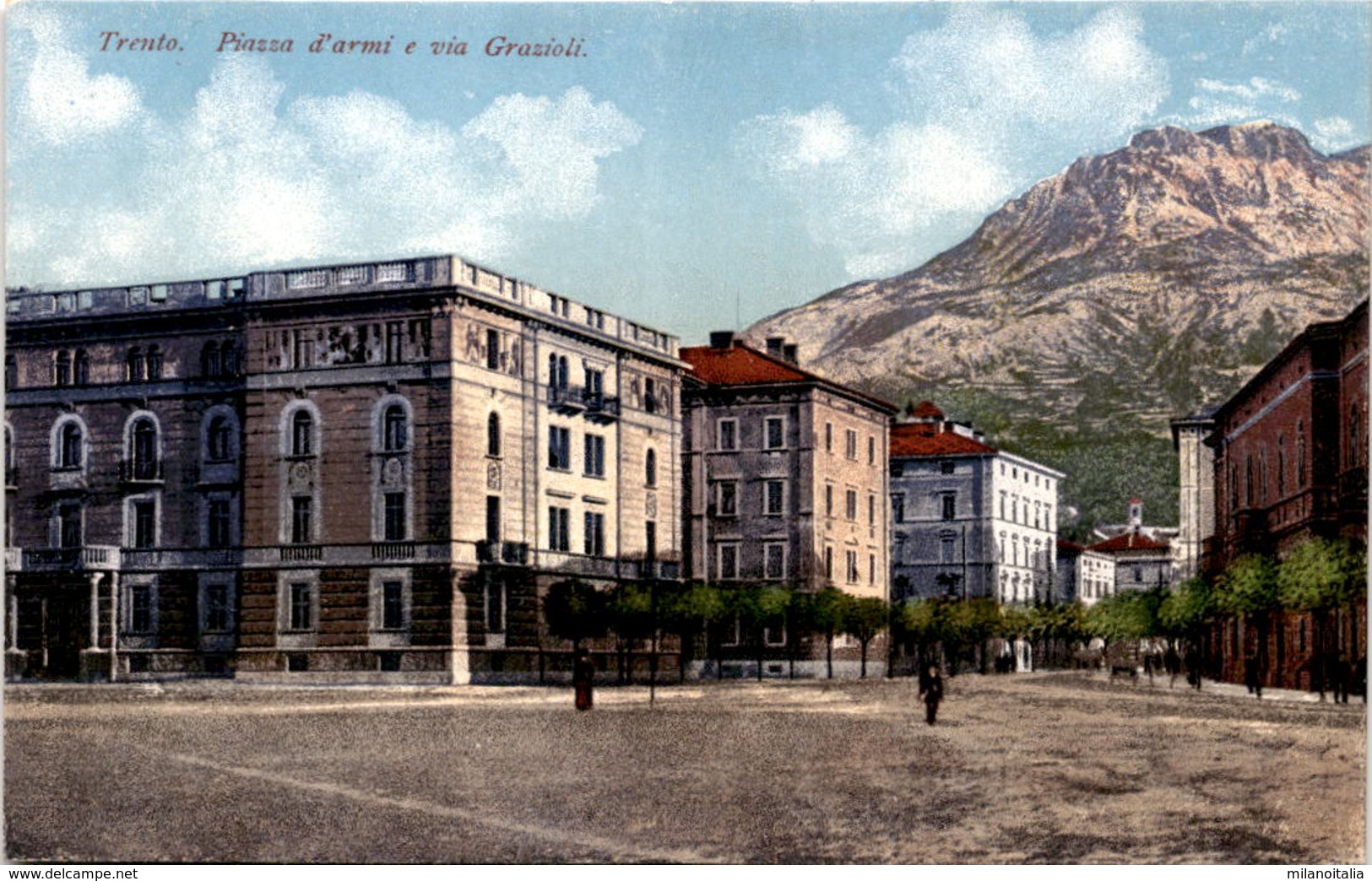 Trento - Piazza D'armi E Via Grazioli (12148) * 12. 4. 1918 - Trento