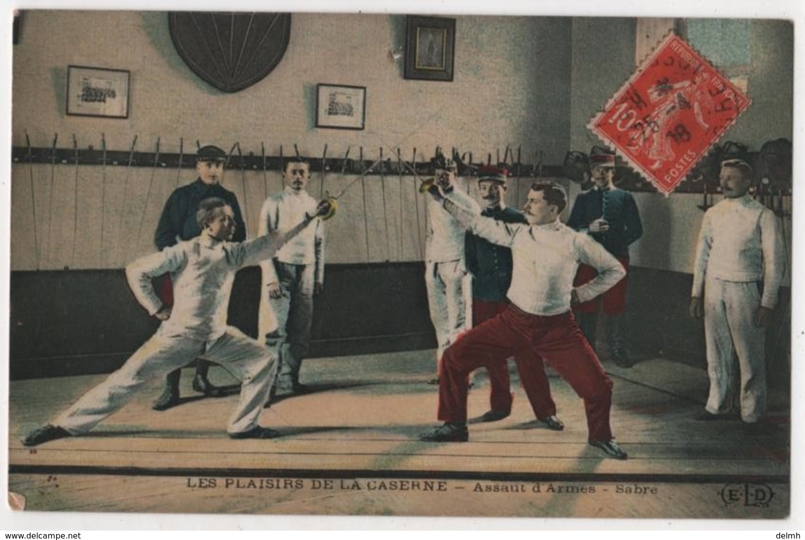 CPA Militaria Ecole Militaire - Salle D'Armes -  Escrime Assaut Sabre - Fencing