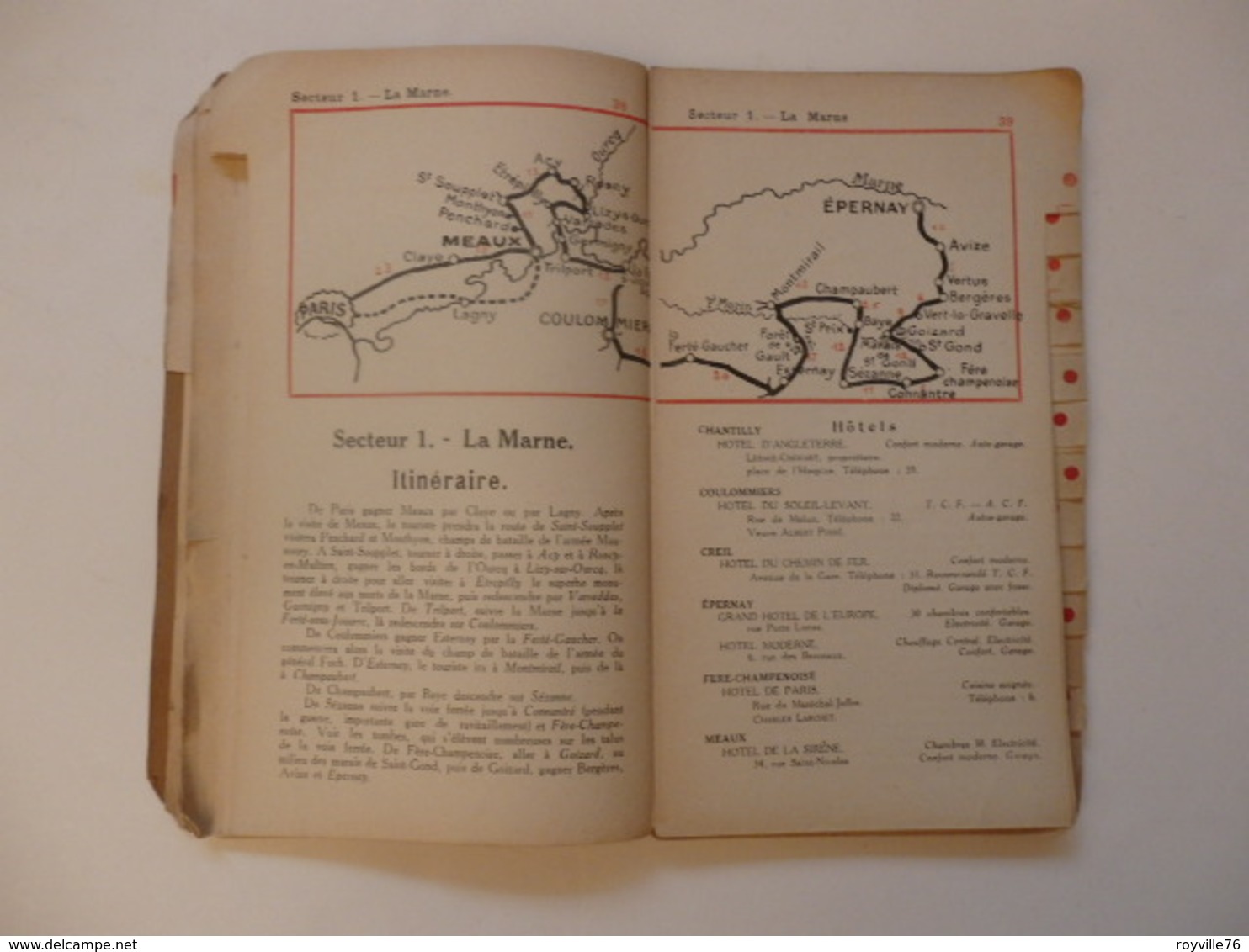 Livre-guide de l'autmobiliste, le pneu Goodrich et les Régions de guerre de 159 pages