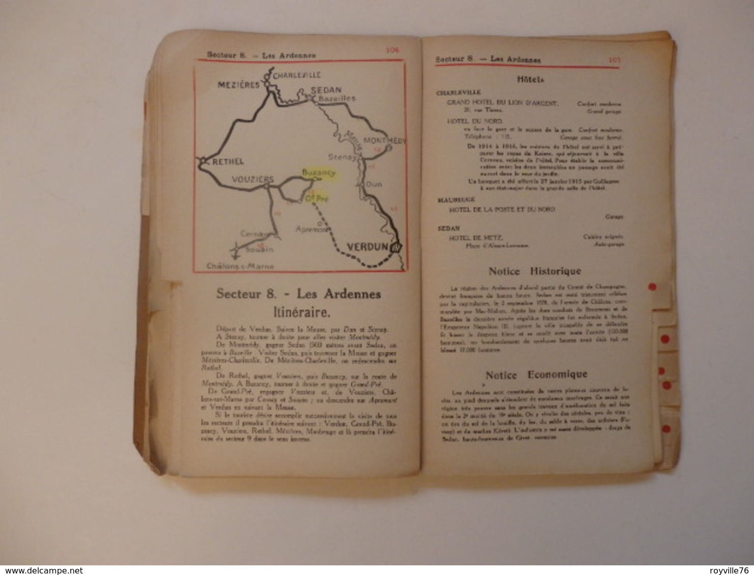 Livre-guide de l'autmobiliste, le pneu Goodrich et les Régions de guerre de 159 pages