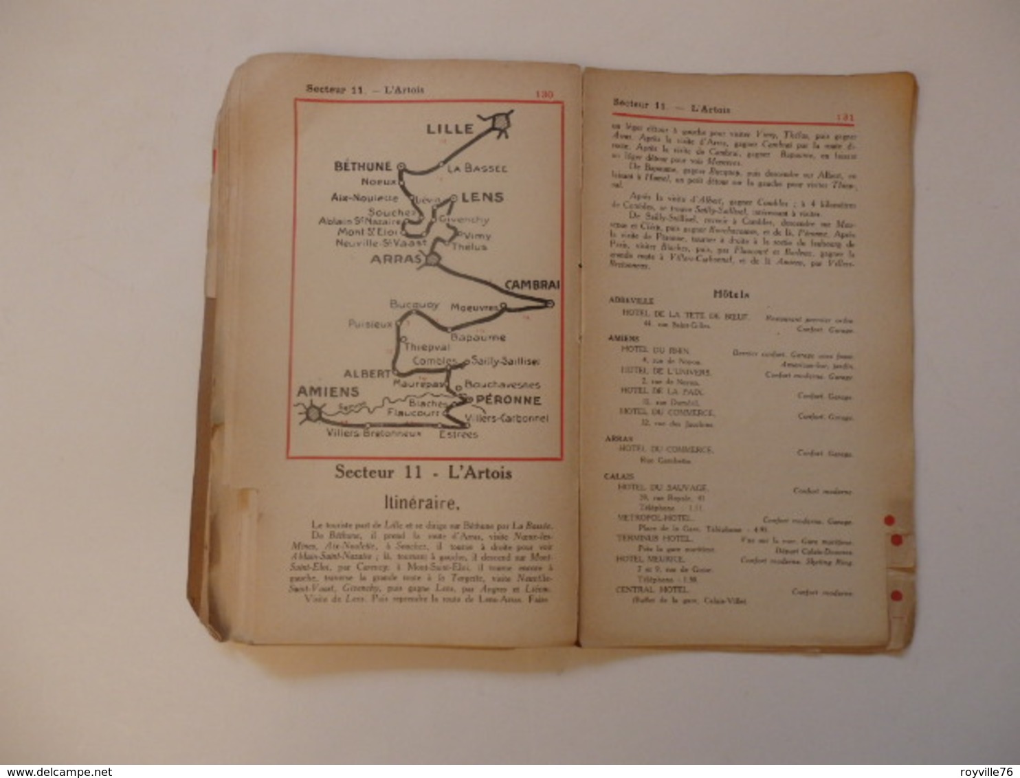 Livre-guide de l'autmobiliste, le pneu Goodrich et les Régions de guerre de 159 pages