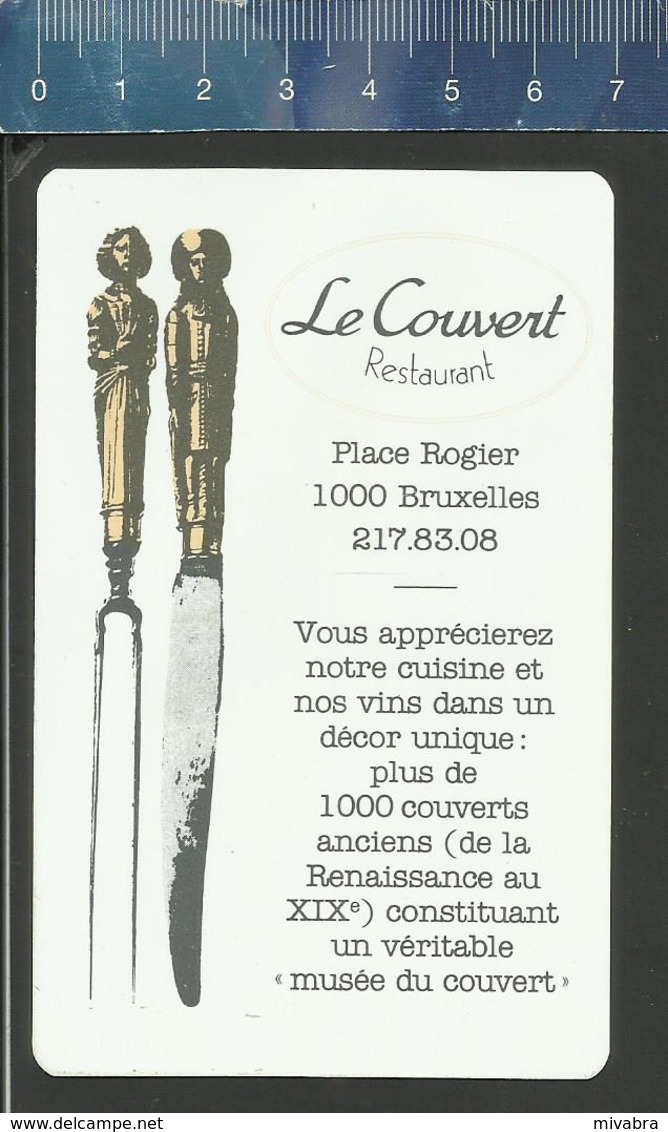 RESTAURANT LE COUVERT BRUXELLES VINS DE FRANCE LES MILLÉSIMES COTÉS ETOILES - 1947 - 1983 - Autres & Non Classés