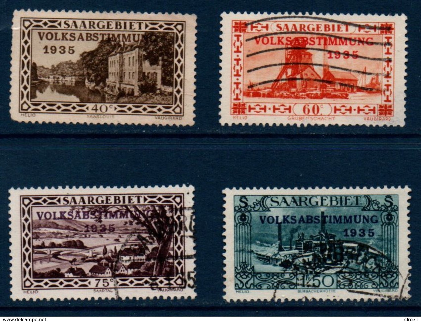 SARRE Lot De Timbres Oblitérés Années 1920 à 1935 - Usati