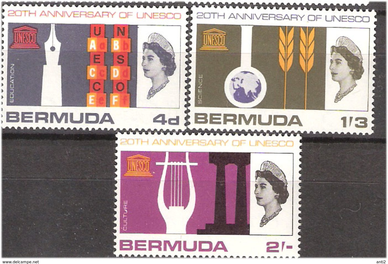 Bermuda 1966 World Championship Football In England Mi 196-198, MH(*) - Bermuda