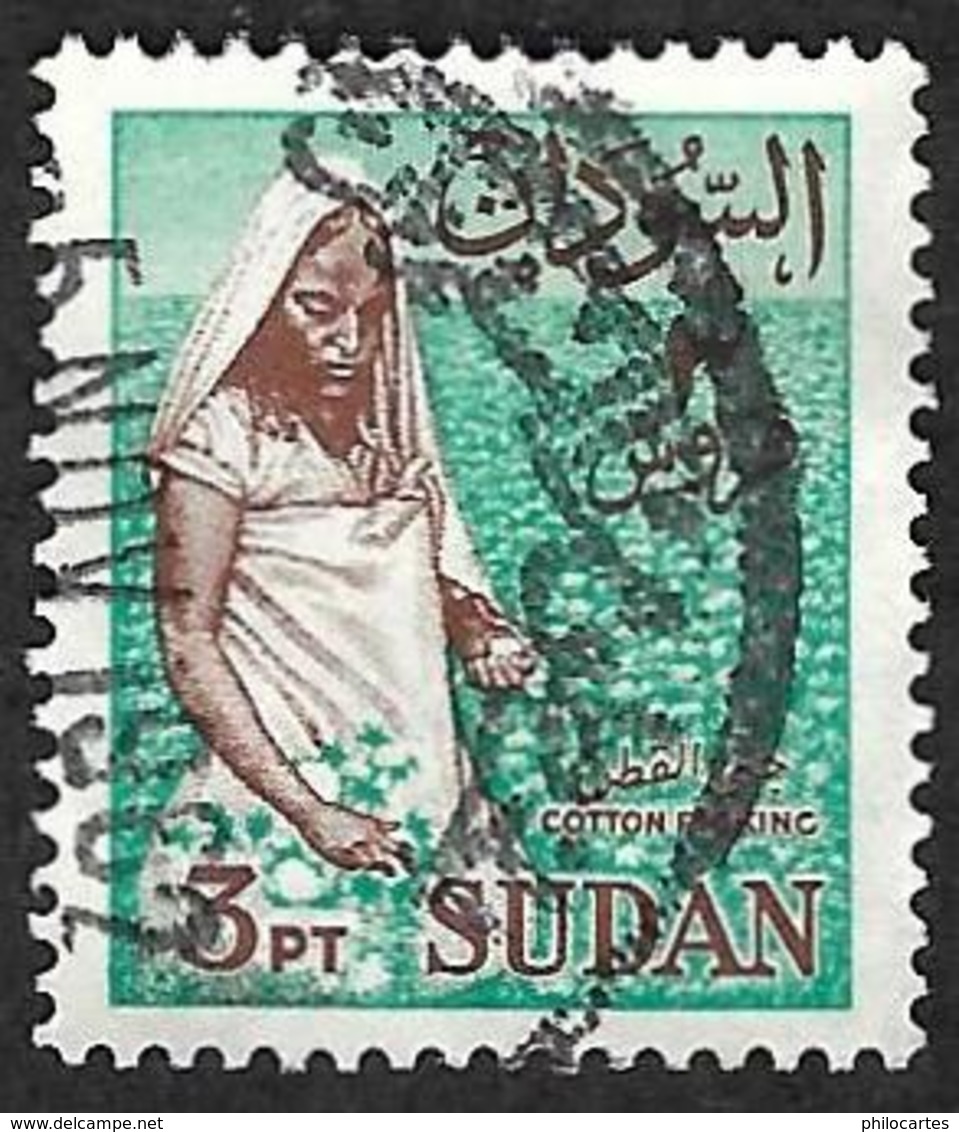 SOUDAN   1962  -  Y&T  148  - Récolte Du Coton - Oblitéré - Sudan (1954-...)