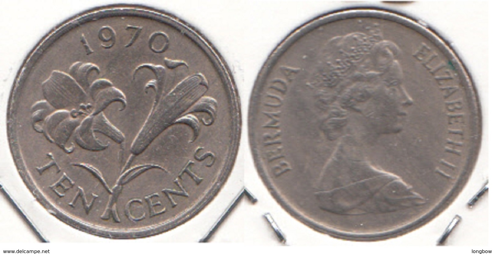 Bermuda 10 Cents 1970 KM17 - Used - Bermudes