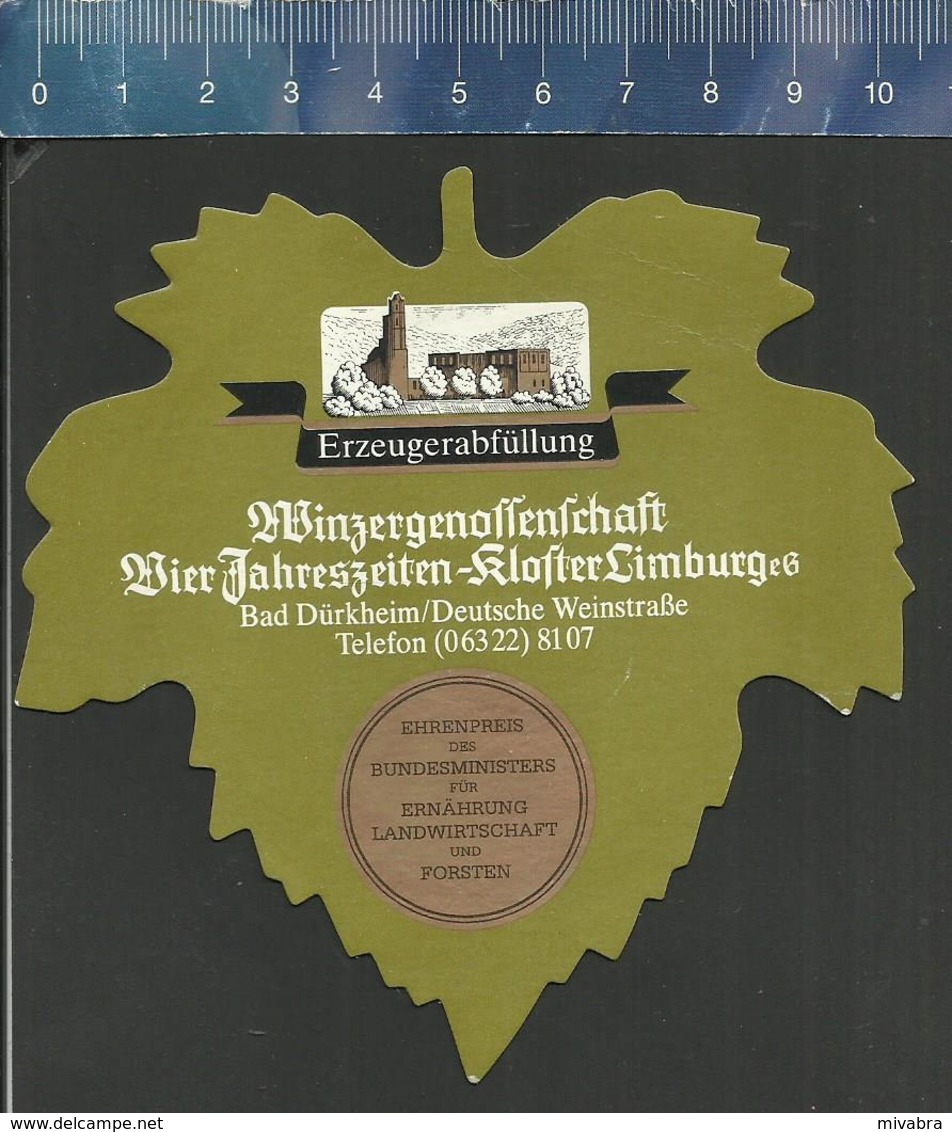 ERZEUGERABFÜLLUNG WINZERGENOSSENSCHAFT VIER JAHRESZEITEN KLOSTER LIMBURG BAD DÜRKHEIM DEUTSCHE WEINSTRASSE - Alcools