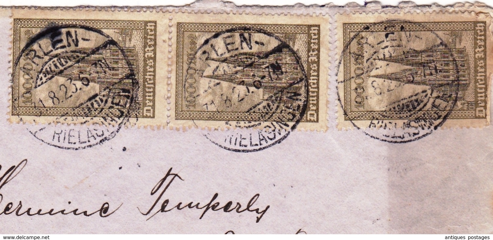 Lettre Rielasingen Arlen Deutschland 1923 Lachen St. Gallen Schweiz Switzerland Suisse - Lettres & Documents