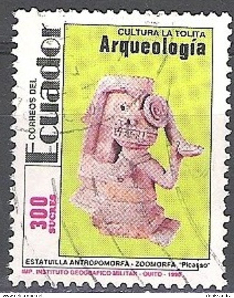 Ecuador 1991 Michel 2197 O Cote (2005) 0.70 Euro La Tolita Culture Cachet Rond - Ecuador