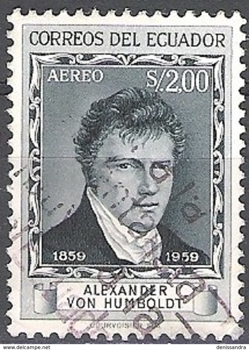 Ecuador 1959 Michel 995 O Cote (2005) 0.20 Euro Alexander Von Humboldt Cachet Rond - Equateur