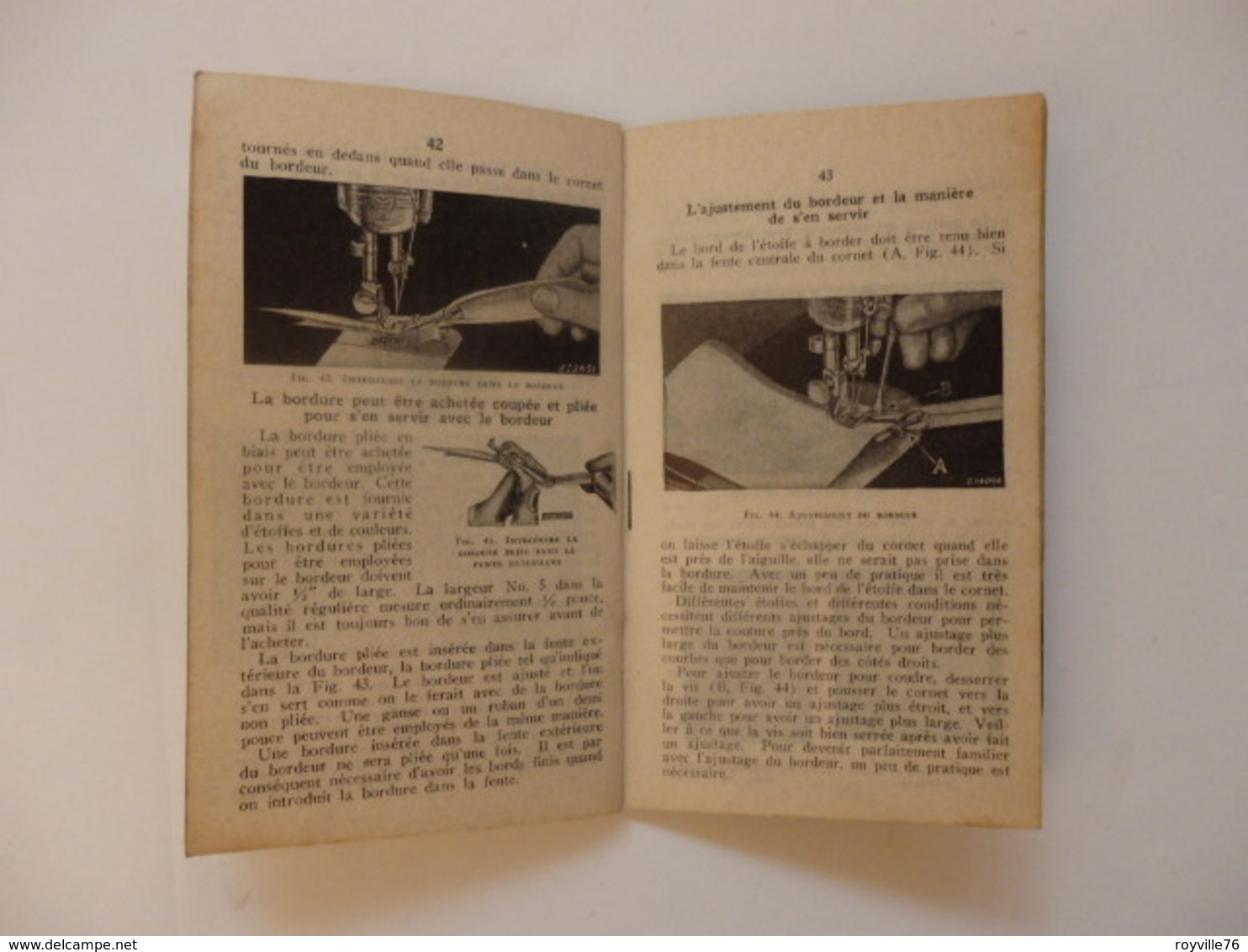 Fascicule de l'instruction de 60 pages sur l'usage des machines à coudre Singer 15-88 et 15-89 Singer.