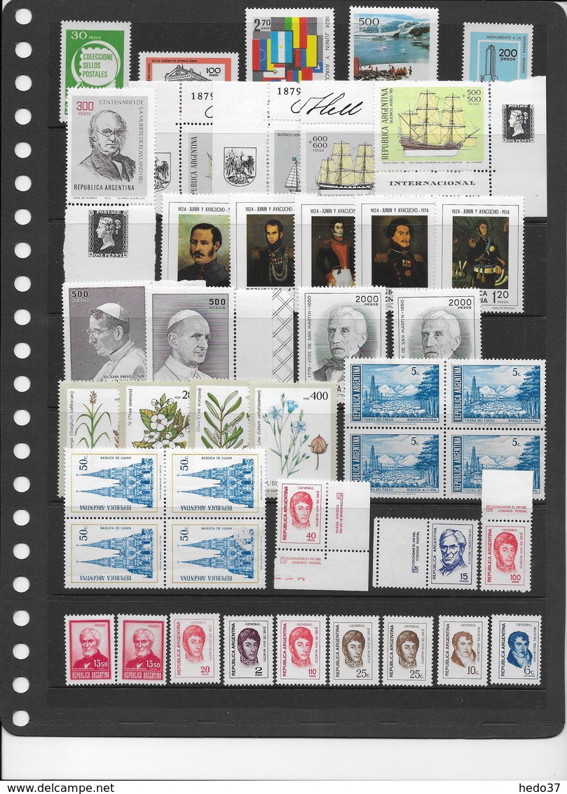 Argentine - Ensemble De Timbres Neufs ** Sans Charnière - TB - Verzamelingen & Reeksen