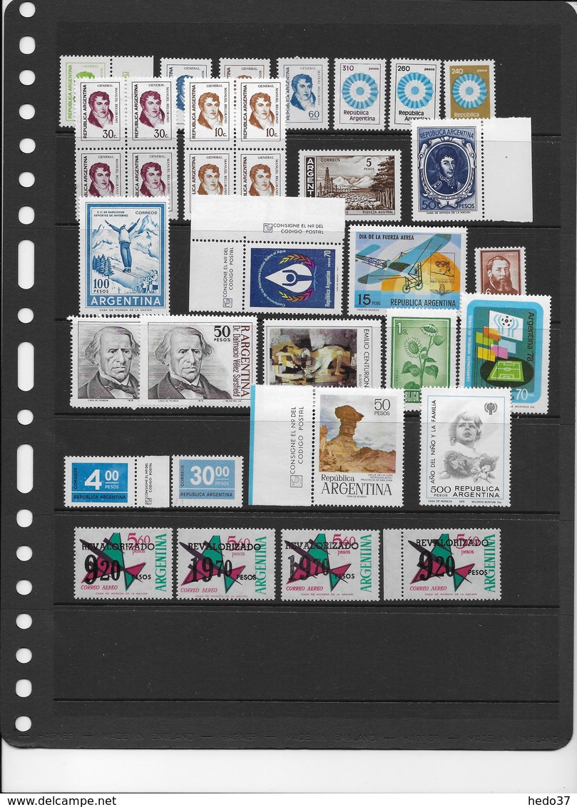 Argentine - Ensemble De Timbres Neufs ** Sans Charnière - TB - Verzamelingen & Reeksen