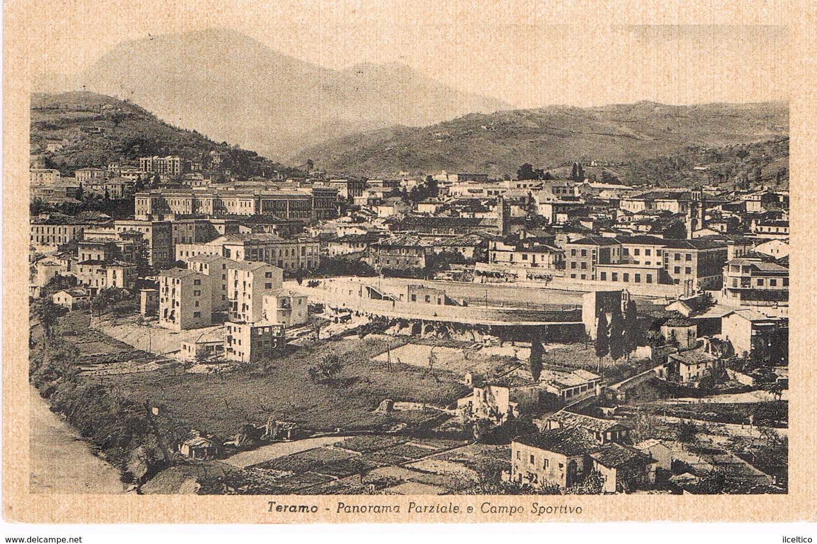 TERAMO  - PANORAMA - CAMPO SPORTIVO  - - Teramo