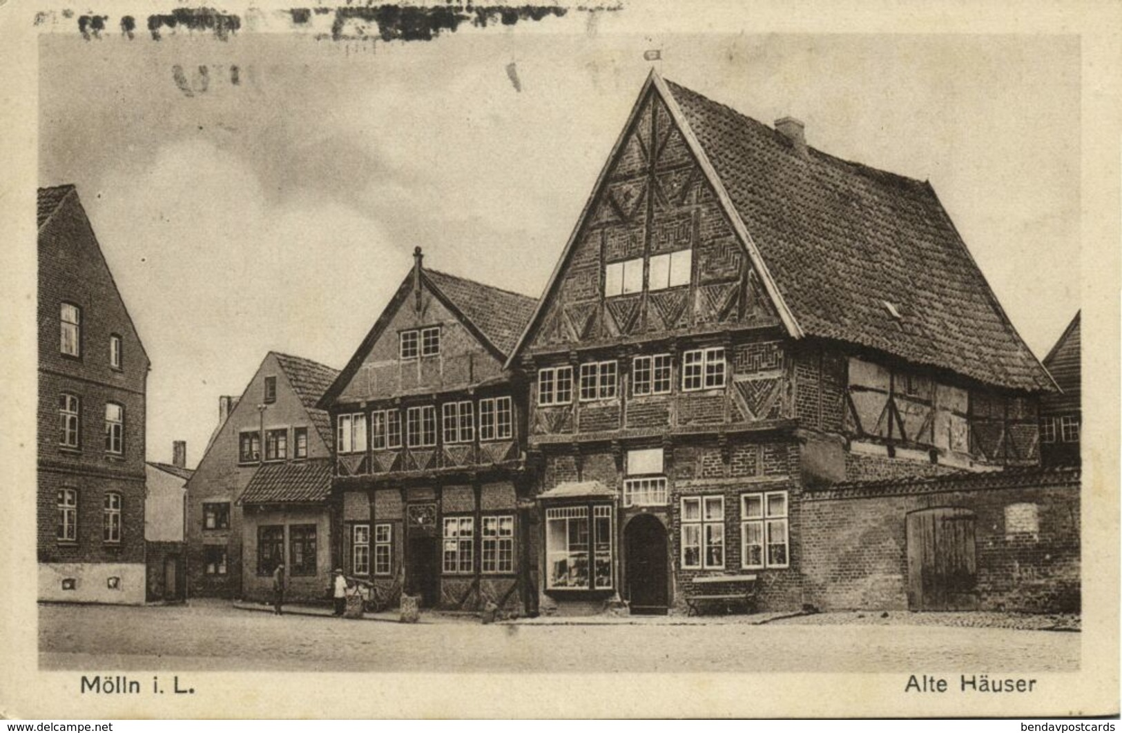 MÖLLN In Lauenburg, Alte Häuser (1929) AK - Moelln