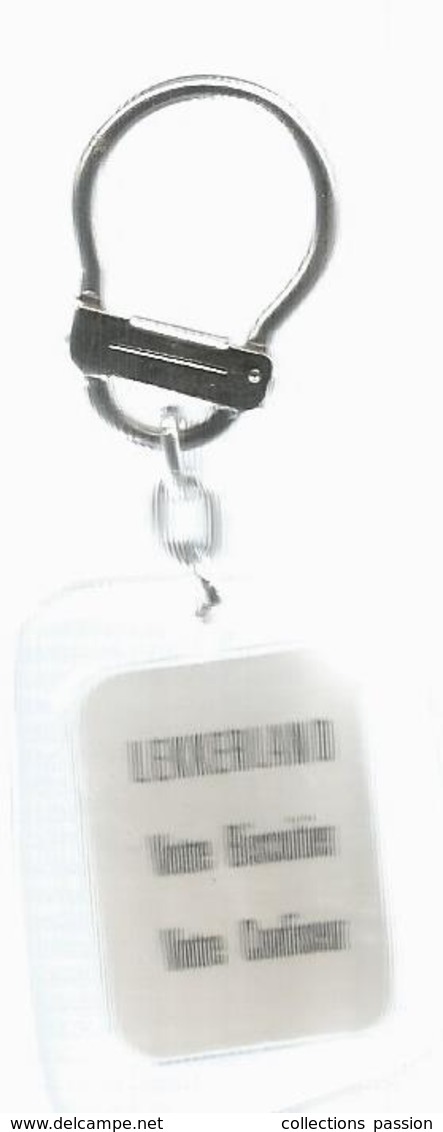 Porte Clefs, Clés, CHOCOLAT LEKKERLAND  , 2 Scans , Frais 1.95 E - Porte-clefs