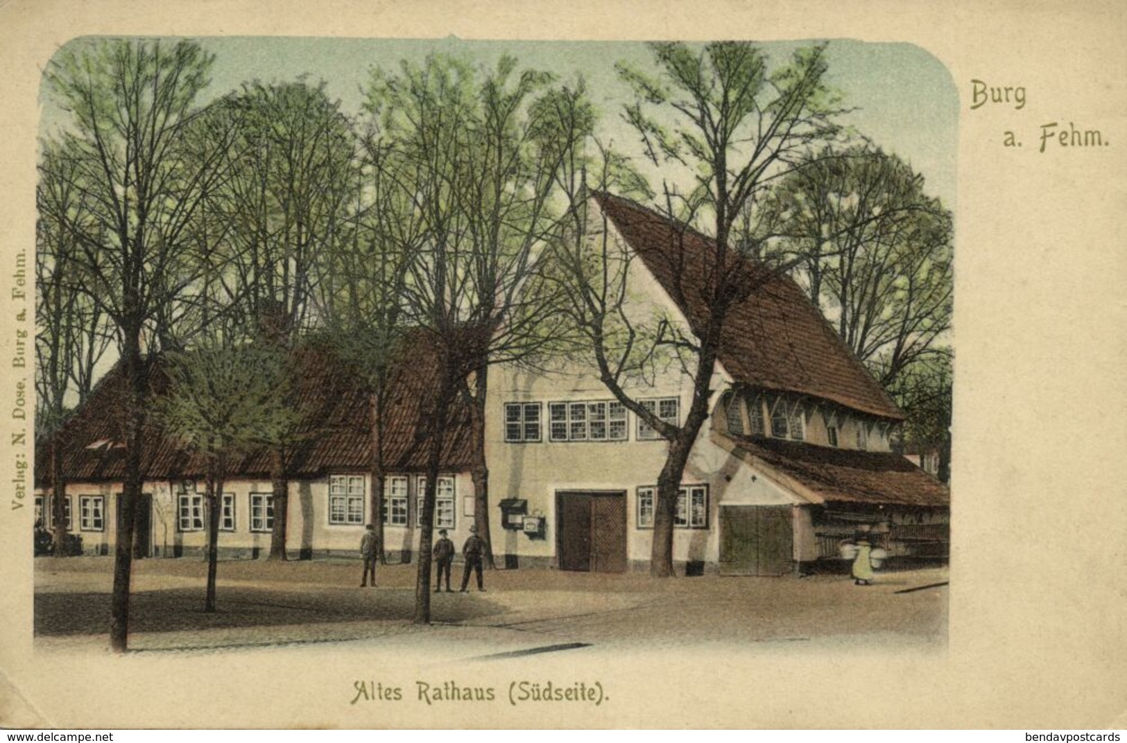 BURG AUF FEHMARN, Altes Rathaus, Südseite (1899) AK - Fehmarn