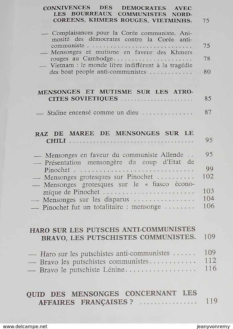 Des Menteurs Masochistes Vous Trompent. Suzanne Labin. Avec Un Envoi De L'auteur.1992. - Livres Dédicacés