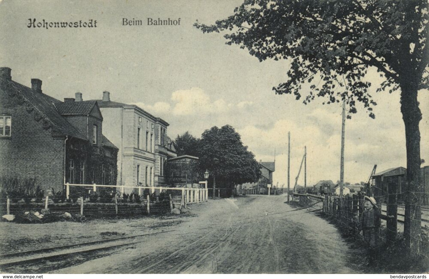 HOHENWESTEDT, Beim Bahnhof (1910s) AK - Rendsburg