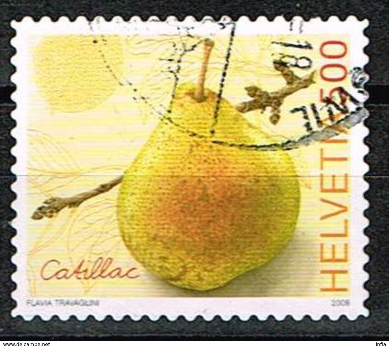 Schweiz 2008, Michel# 2078 O Catillac Pear - Used Stamps