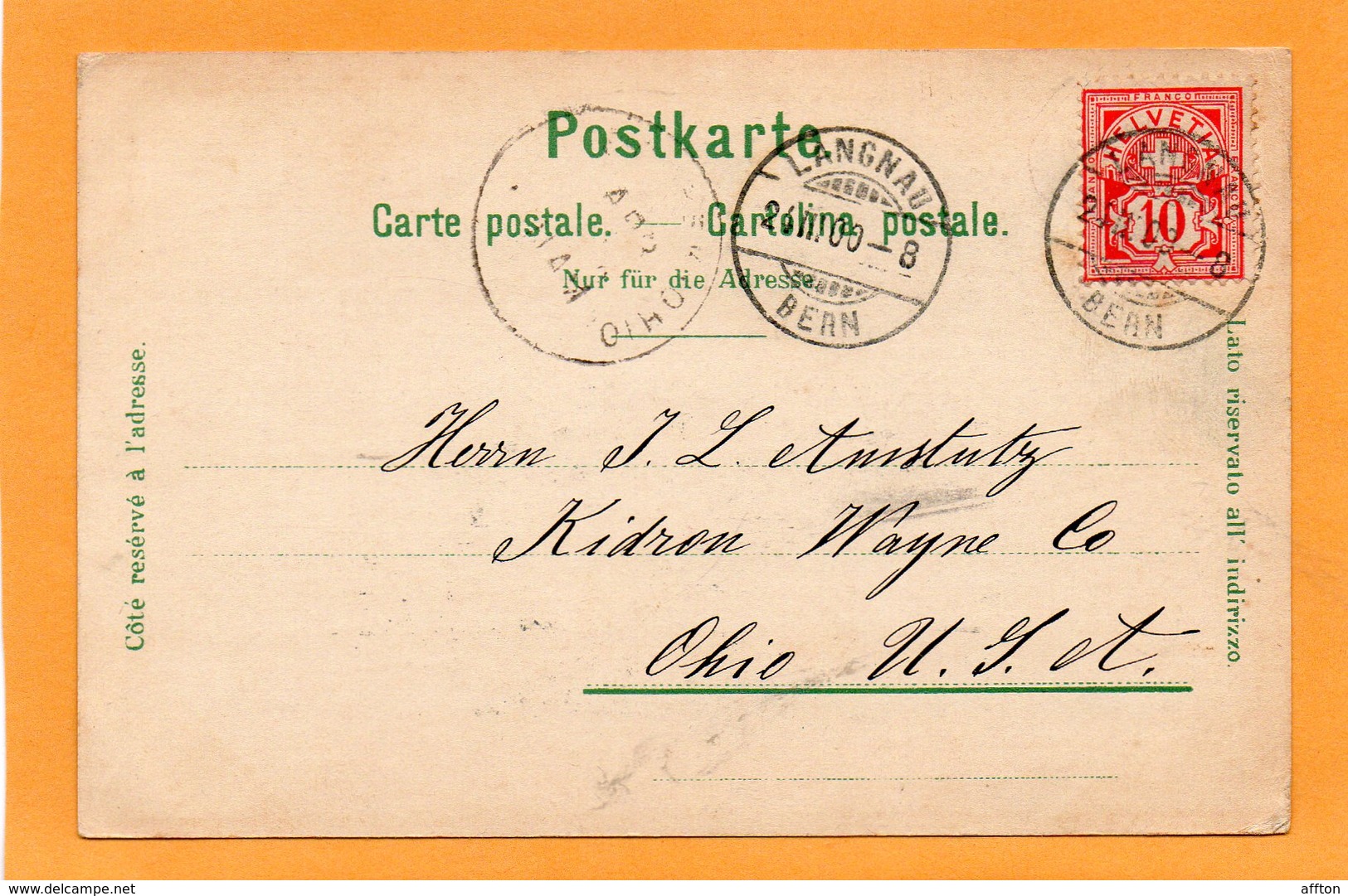 Gruss Aus Langnau Im Emmental 1900 Postcard - Langnau Im Emmental