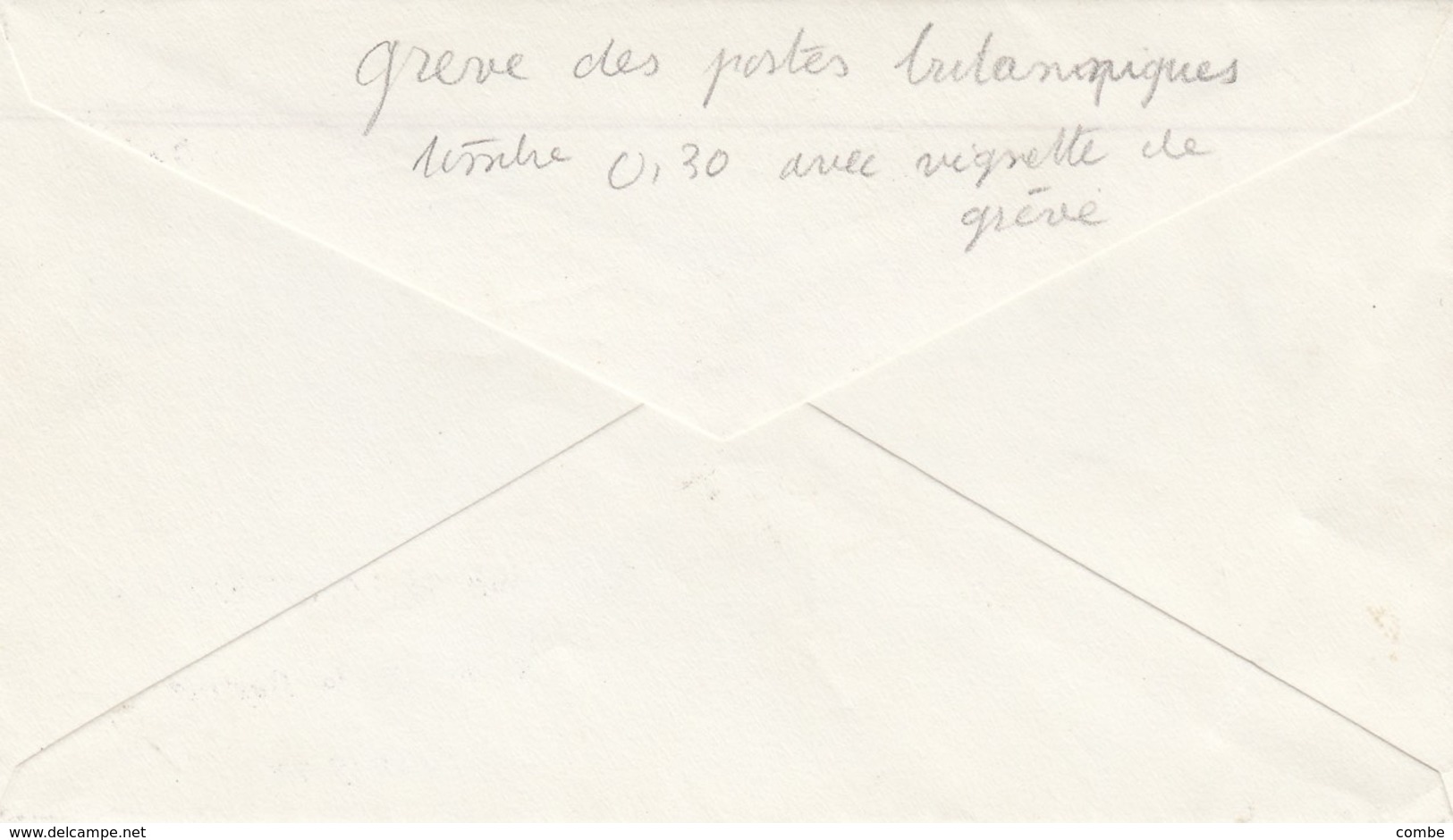 LETTRE. 1971 PARIS GARE DU NORD. AVEC VIGNETTE SPECIAL COURRIER MAIL. GREVE DES POSTES BRITANNIQUES 1971 - Dokumente