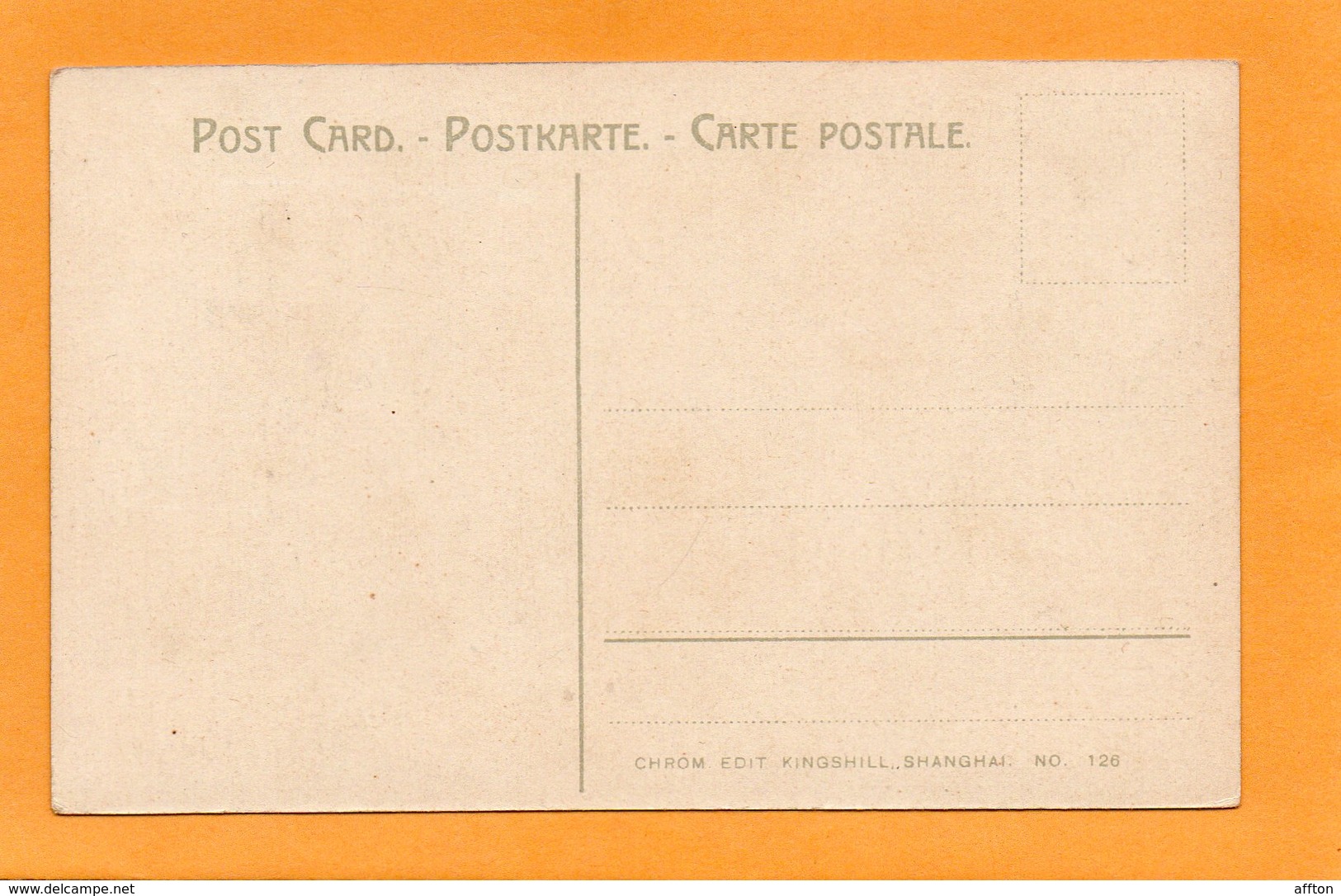 China 1905 Postcard - China