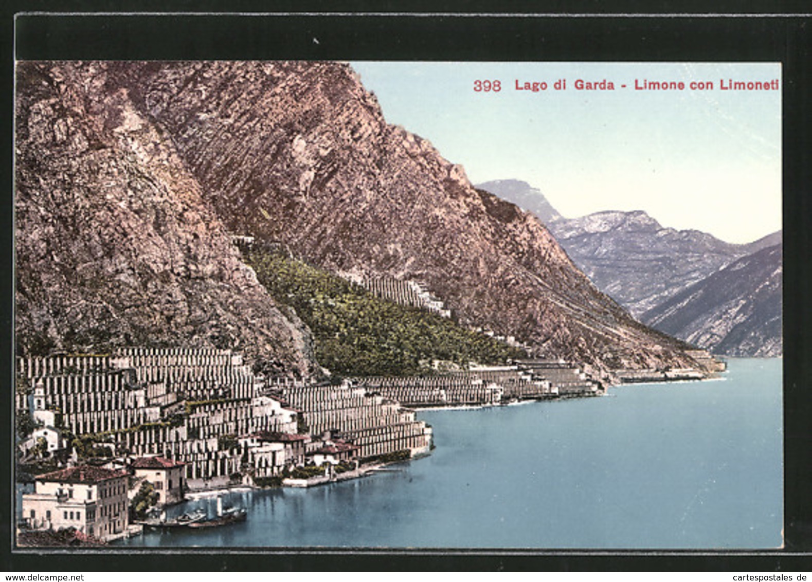 Cartolina Limone, Lago Di Garda, Con Limoneti - Altri & Non Classificati