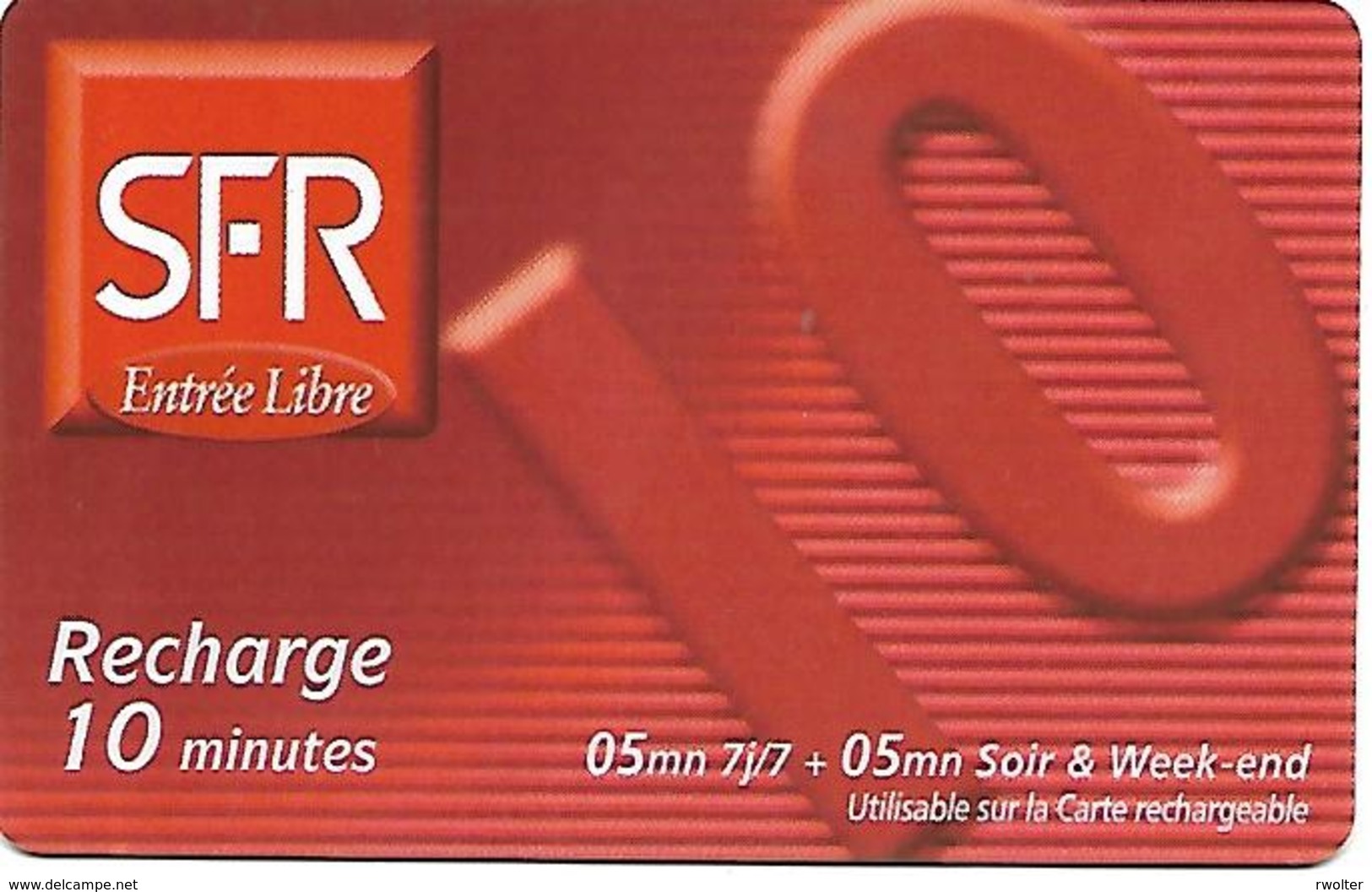 @+ Recharge SFR De La Réunion - 10€. Date Limite : 12/02 - Zero Barré. Ref : PU3 - Réunion