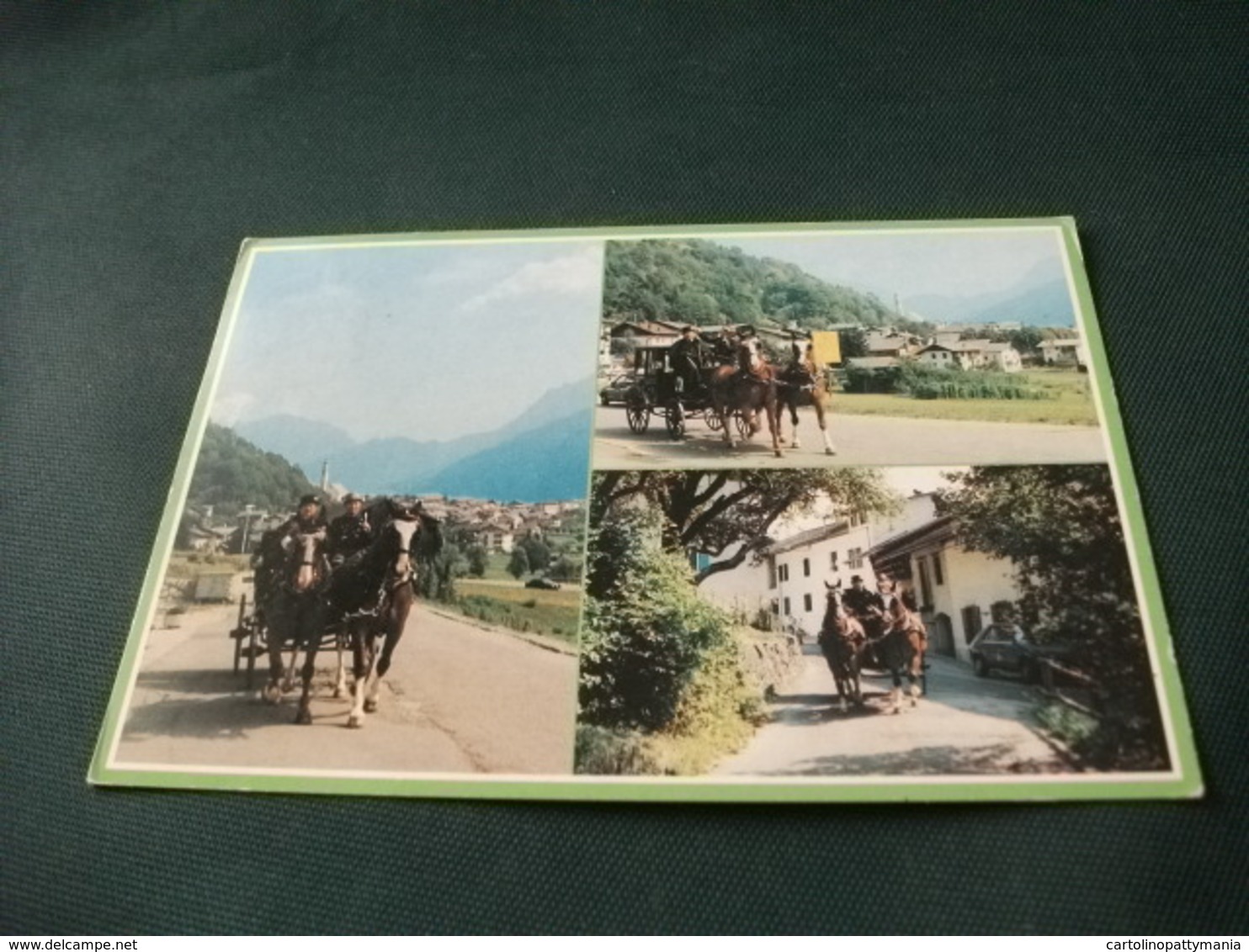 RIEVOCAZIONE STORICA DEI SERVIZI POSTALI NEL PRIMIERO 1870 1914 IMER DI PRIMIERO DOLOMITI TRENTO CARROZZA A CAVALLI - Poste & Postini