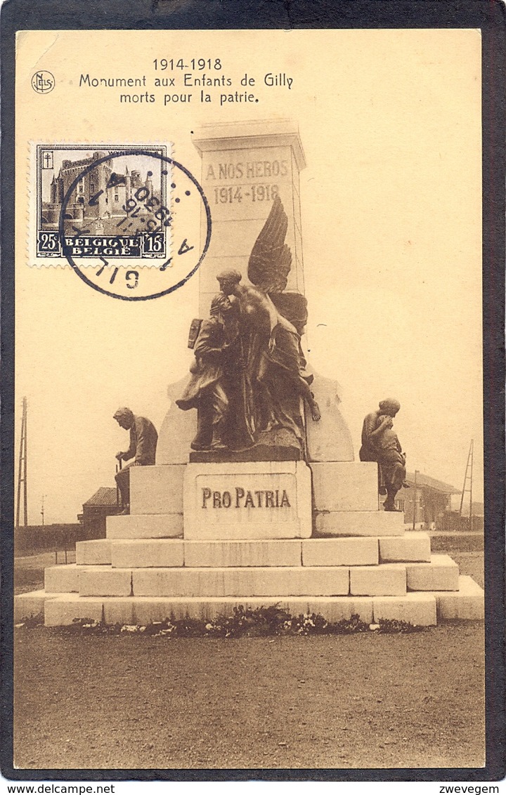 1914-1918 - Monument Aux Enfants De GILLY Morts Pour La Patrie. - Charleroi