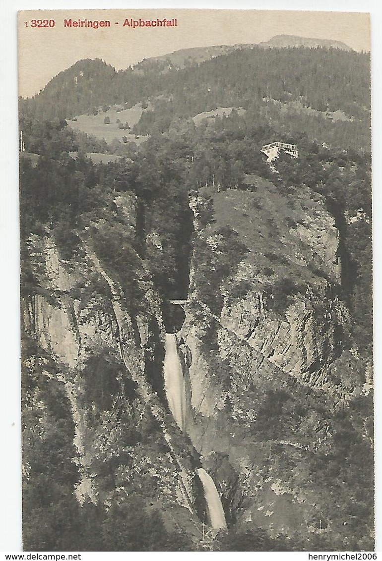 Suisse Berne Meiringen Alpbachfall Cachet Suisse 1927 - Bern