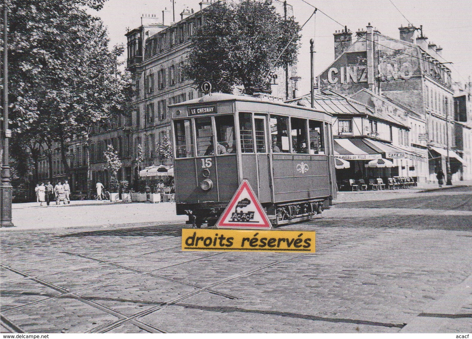 16 CPM Tramways de Fontainebleau, Versailles et Villiers-le-Bel  -