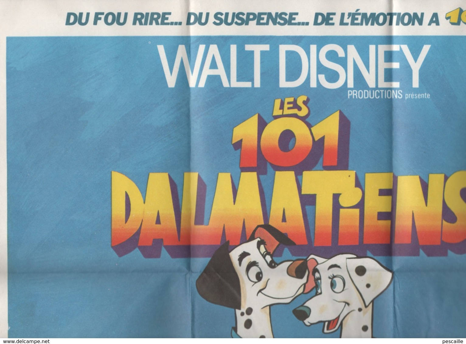 AFFICHE / POSTER LES 101 DALMATIENS - WALT DISNEY PRODUCTIONS - MICKEY CLUB DU LIVRE - Afiches & Pósters