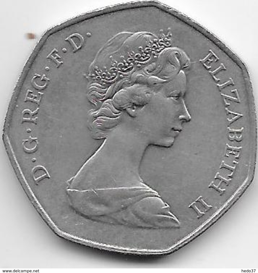 Grande Bretagne - 50 Pence - 1973 - TTB - 50 Pence