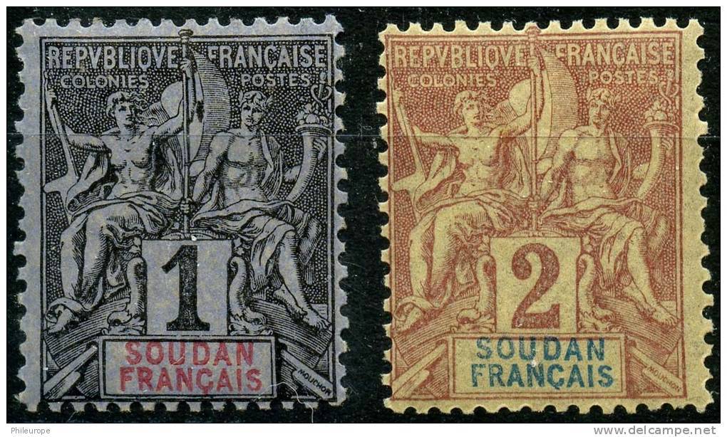 Soudan (1894) N 3 +4 * (charniere) - Neufs