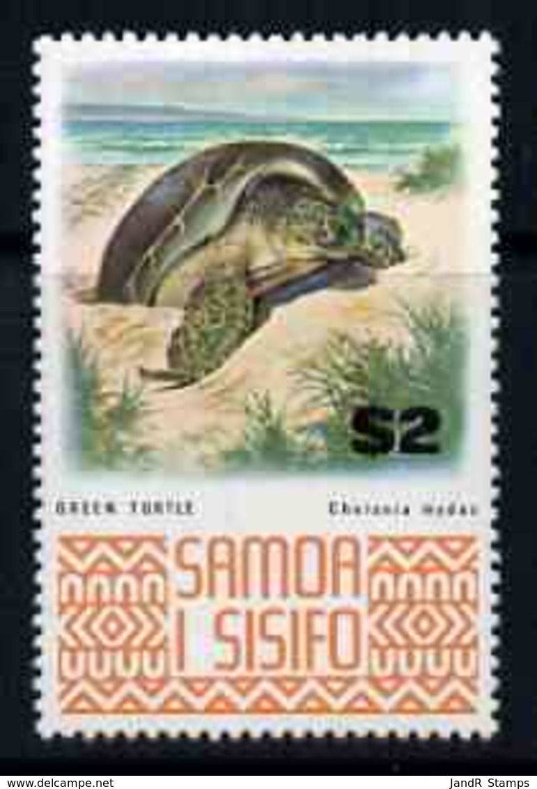 Samoa 1972-76 Green Turtle $2 From Def Set U/m, SG 399a ANIMALS REPTILES TURTLES - Samoa