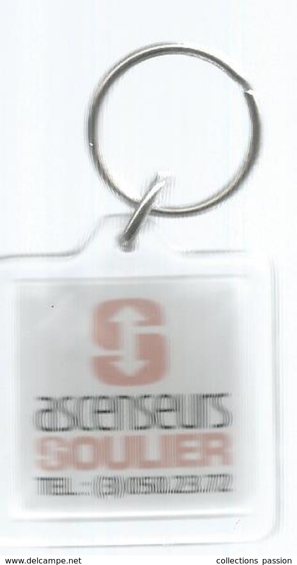 Porte Clefs, Clés, Ascenseurs SOULIER , Service Aprés-vente  , 2 Scans , Frais 2.25 E - Porte-clefs