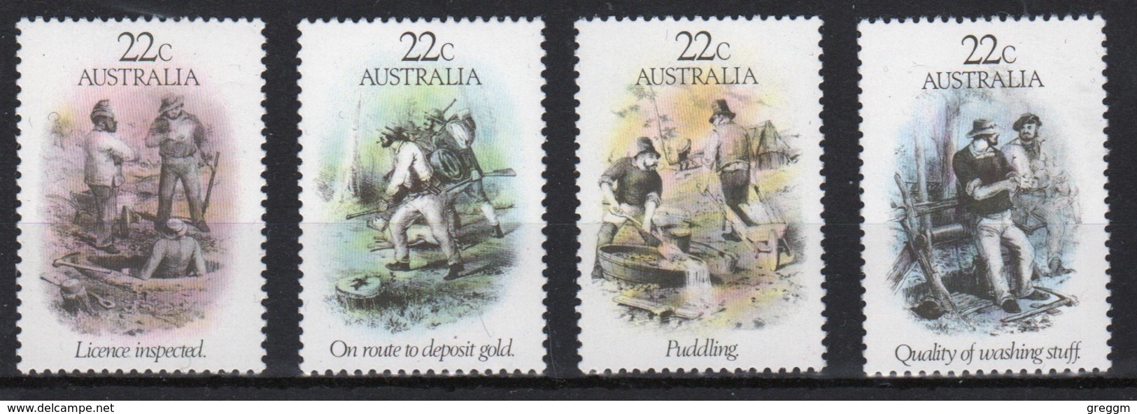 Australia 1981 Set Of Stamps To Celebrate Gold Rush Era. - Mint Stamps