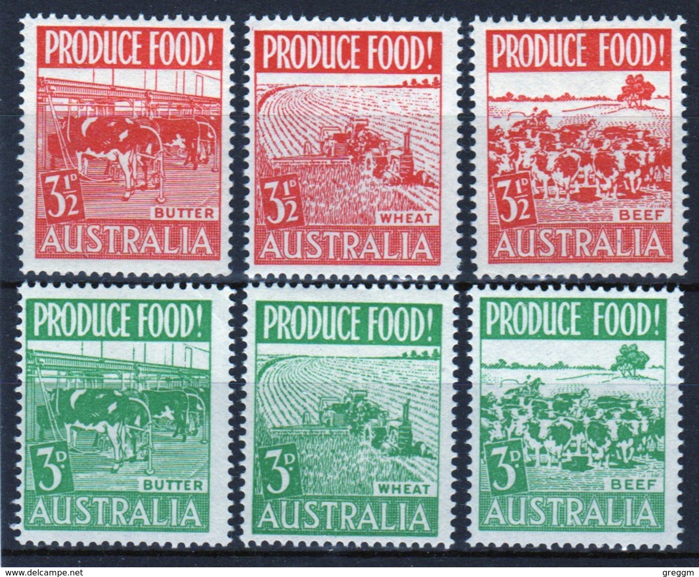 Australia 1953 Set Of Stamps To Celebrate Food Production. - Mint Stamps