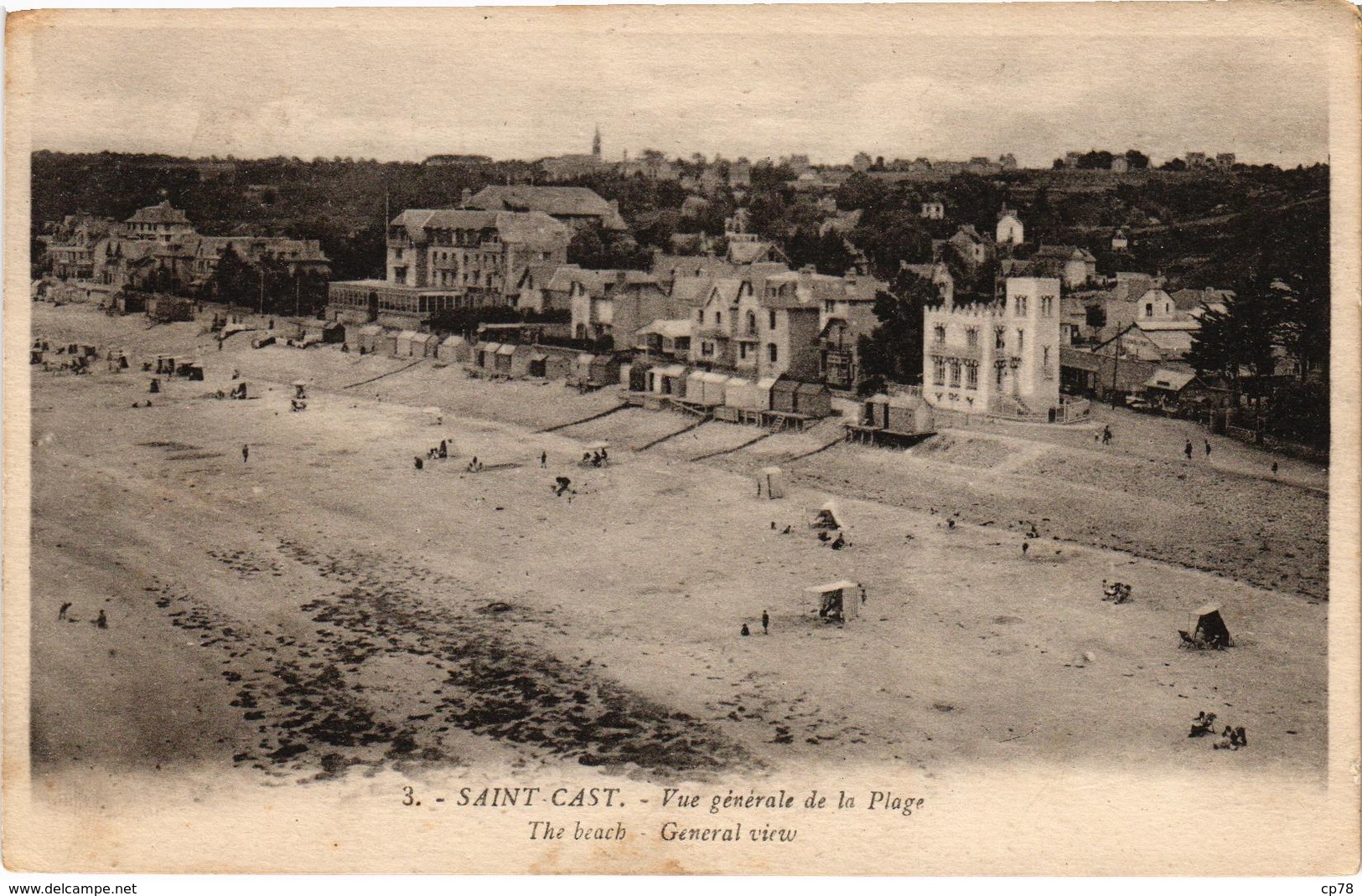 SAINT CAST (22) Vue Générale De La Plage - Belle Carte - Saint-Cast-le-Guildo