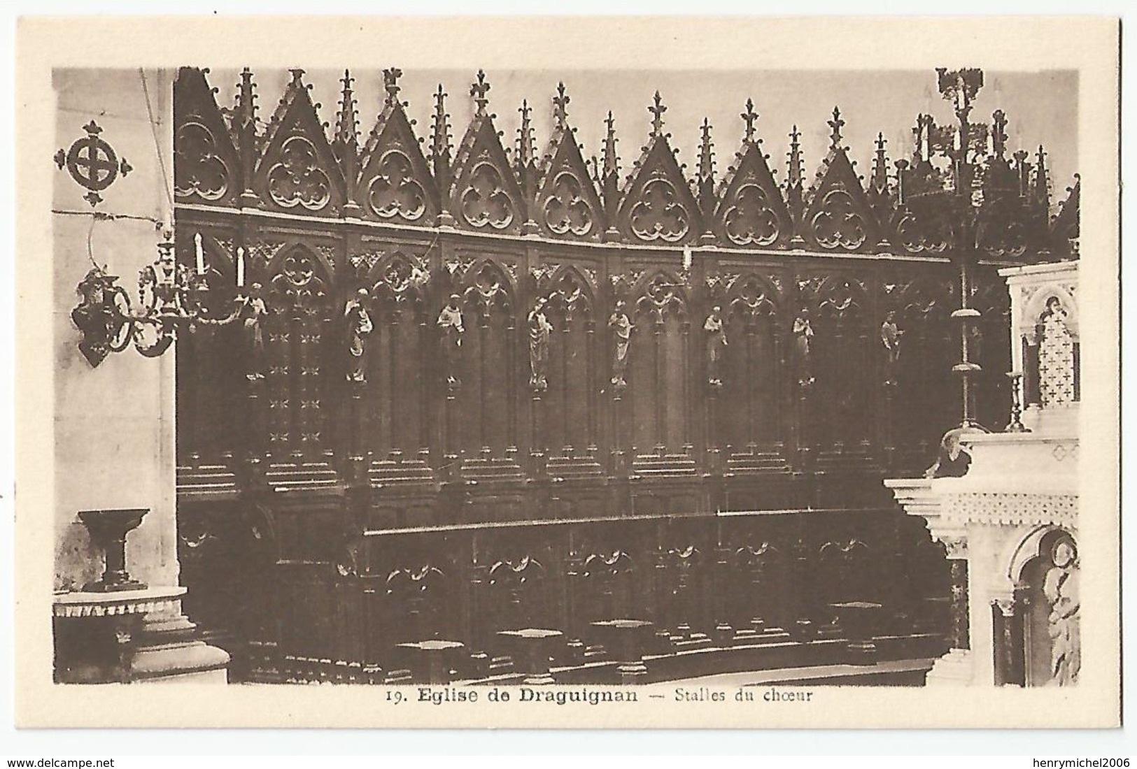 83 Var - Draguignan église Stalles Du Choeur Ed De La Paroisse Photo De Leyronnas Av Du 4 Sept. - Draguignan