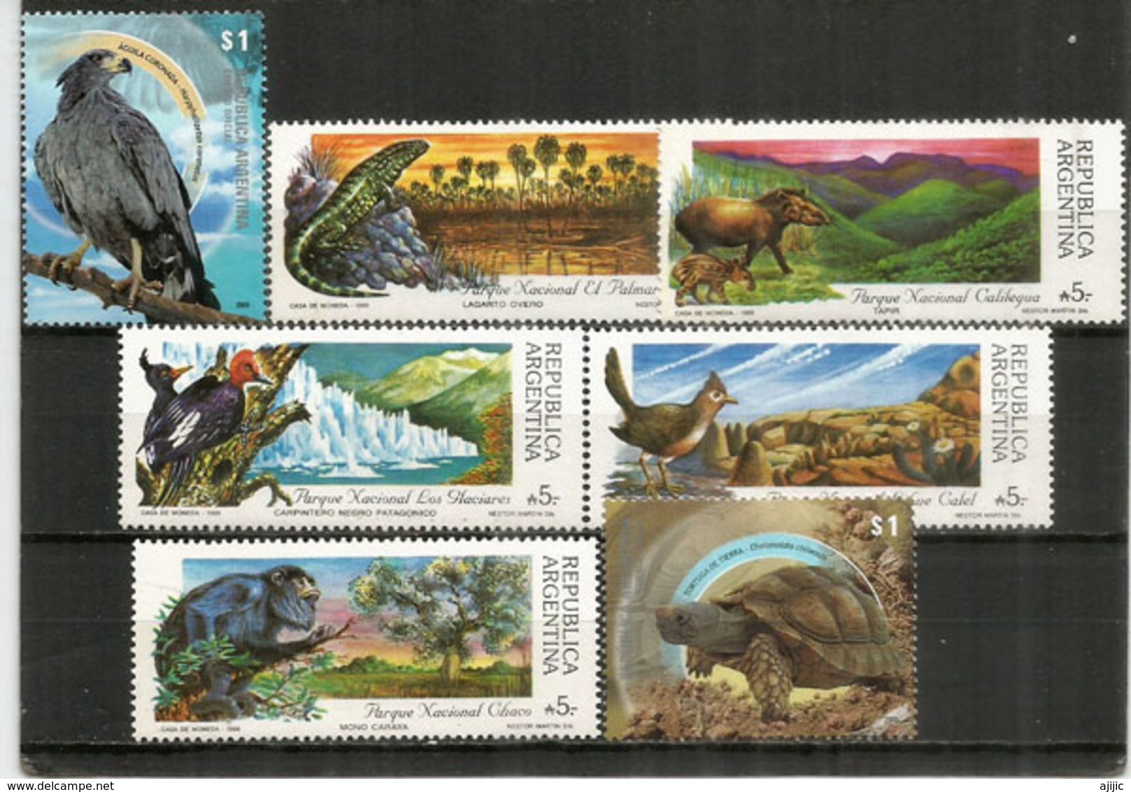 Faune Sauvage D'Argentine , 7 Timbres Neufs **,  Côte 10,00 Euro - Unused Stamps